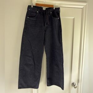 Citizens Of Humanity Black Wide Leg Jeans